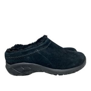 Merrell Black Encore ICE 4 Faux Fur Lined Comfy‎ Slip On Clogs J002028
